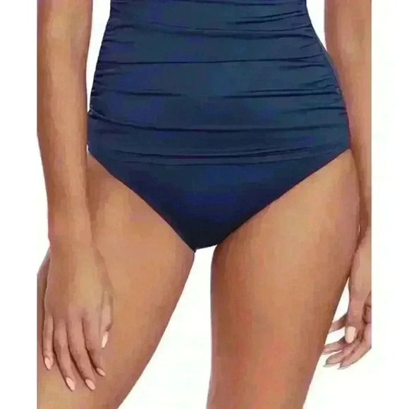 NEW! Lauren Ralph Lauren Women's 14 Beach Club Solid Swim Bikini Top & Bottoms - Picture 7 of 7
